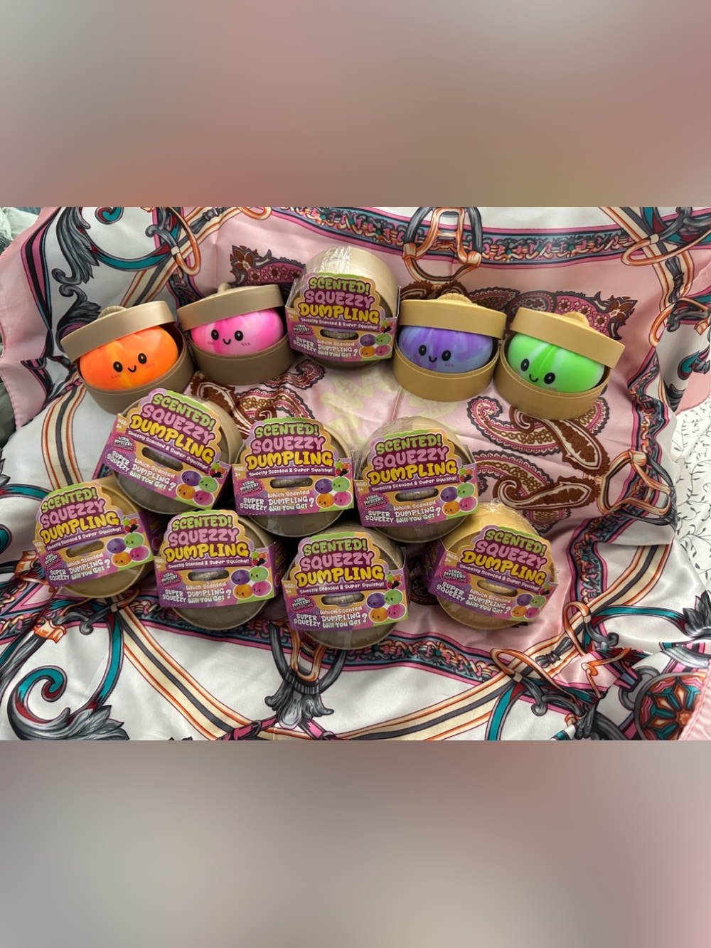 Scented Squeezy Dumpling Toy - Various Fun Mystery Colors and Scents